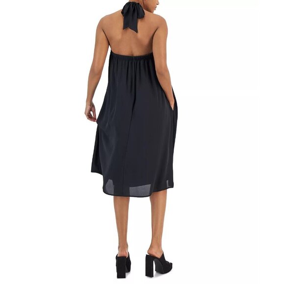 INC International Concepts Womens Size XXL Halter-Neck Midi Dress Black $89 038 - Picture 3 of 11